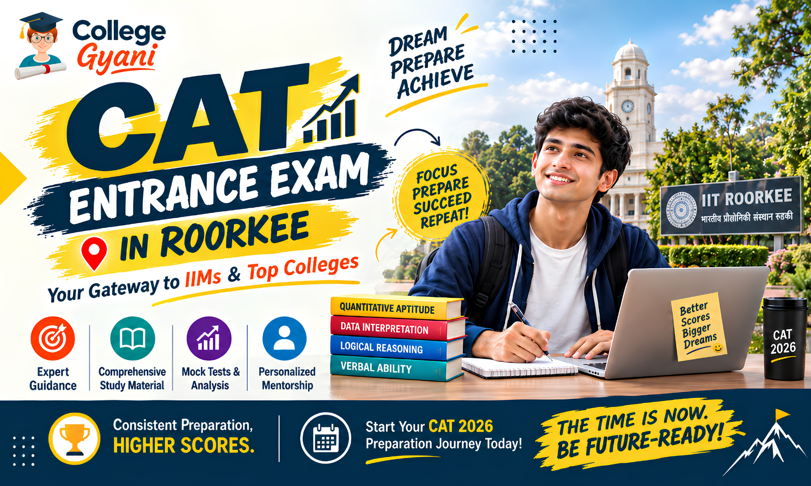 CAT Entrance Exam in Roorkee for Exam Preparation